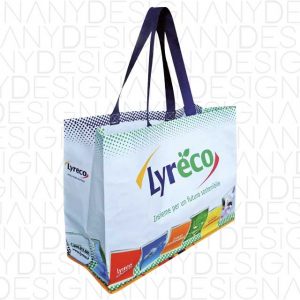 produzione di shopping bag in polipropilene con laminazione lucida