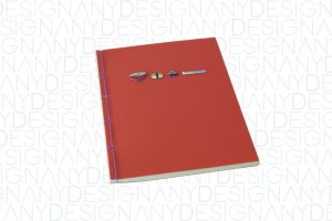 quaderno cucito con stickers personalizzabili
