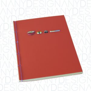 quaderno cucito con stickers personalizzabili
