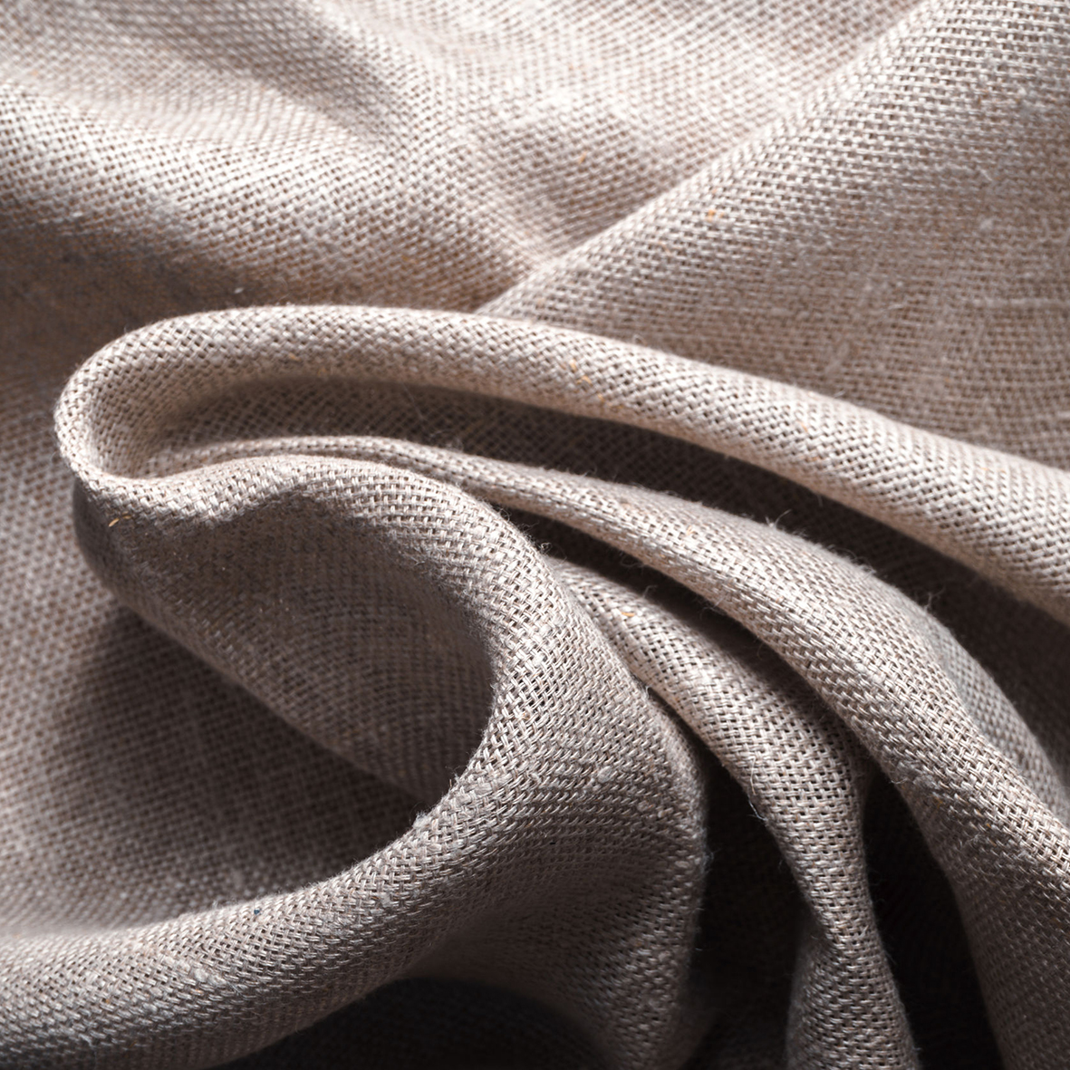 Background made of linen folded napkins horizontal