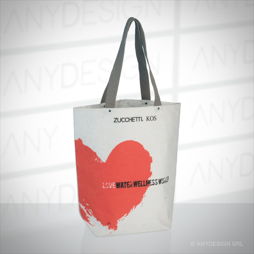 BORSA DA SPESA PROMOZIONALE IN PET RICICLATO PER SUPERMERCATI E NEGOZI - SHOPPING BAG IN RECYCLED PET FOR SUPERMARKETS AND SHOPS