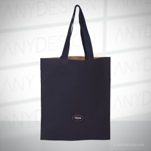 BORSA DA SPESA PROMOZIONALE IN COTONE E CARTA PER SUPERMERCATI E NEGOZI - PROMOTIONAL SHOPPING BAG IN COTTON AND PAPER FOR SUPERMARKETS AND SHOPS