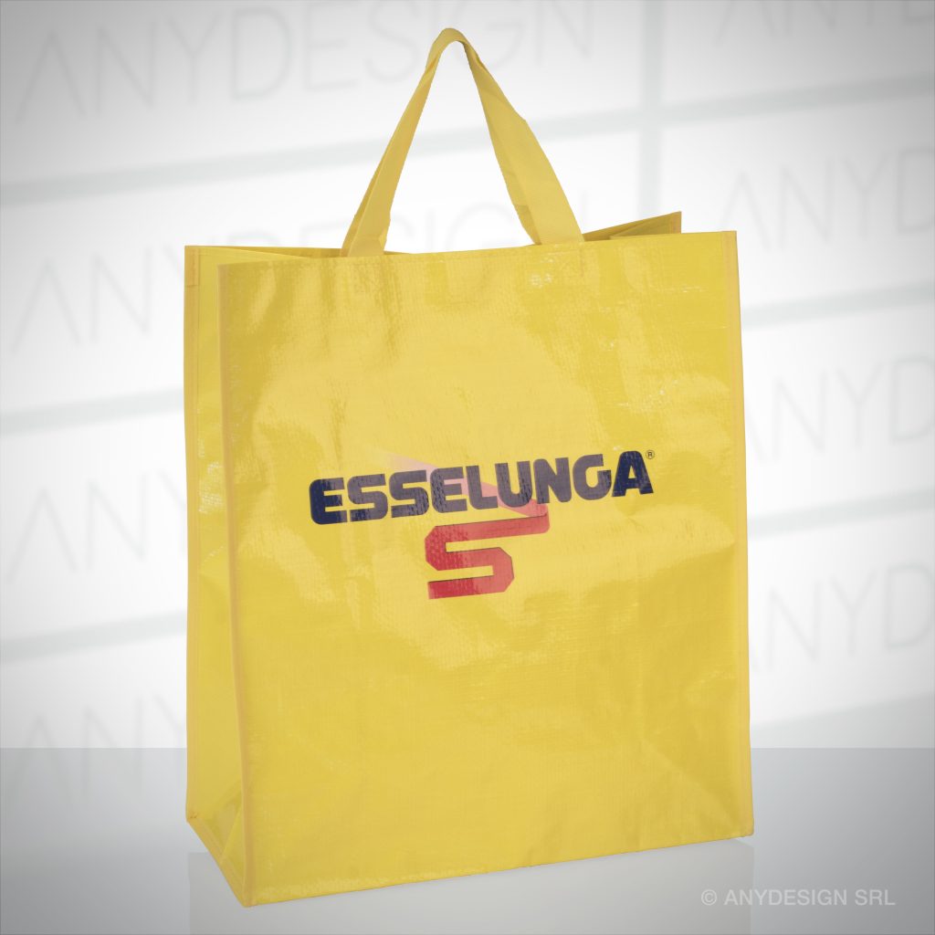 SHOPPING BAGS PROMOZIONALI IN POLIPROPILENE- PROMOTIONAL POLYPROPILENE SHOPPING BAGS