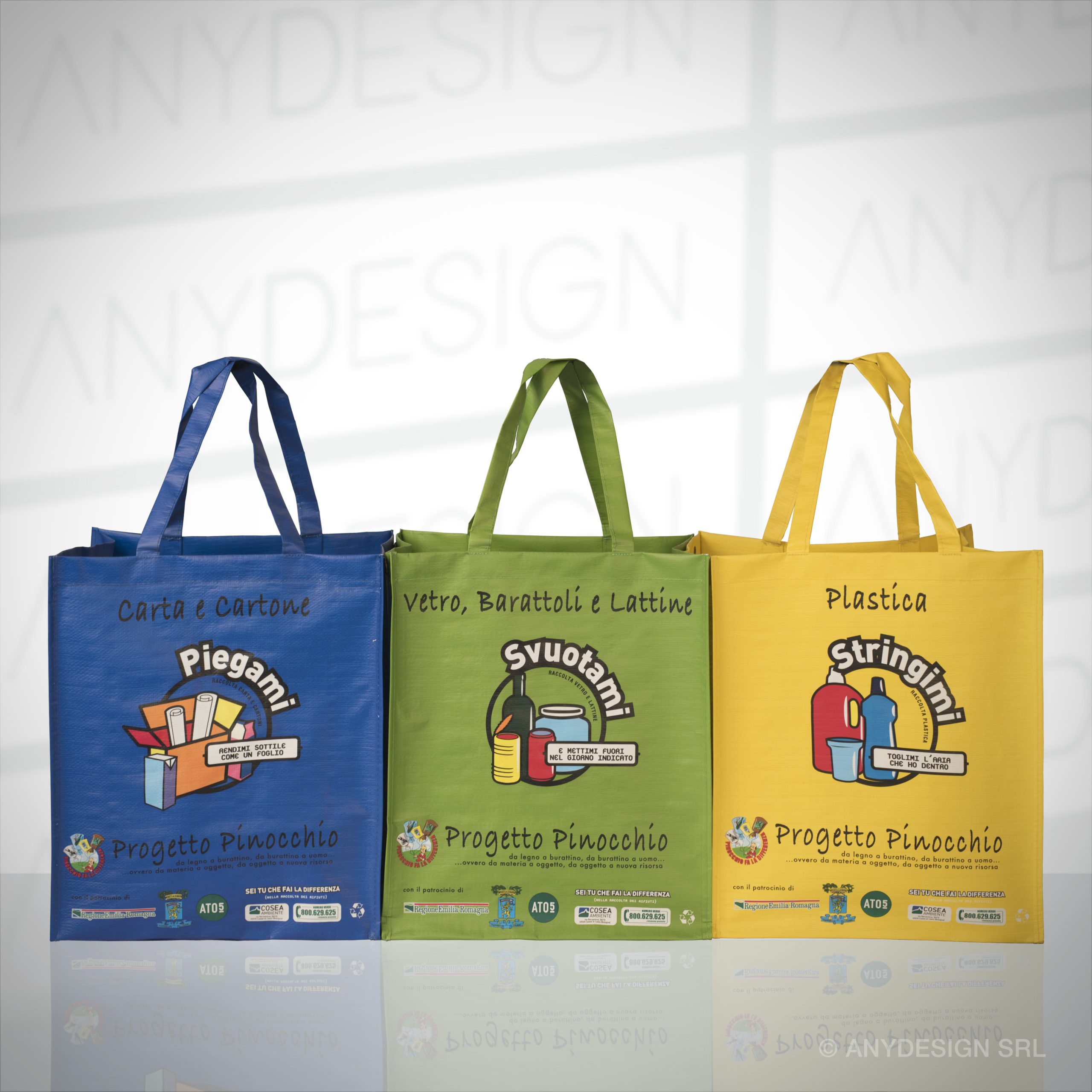 SHOPPING BAGS AND PACKAGING IN PP WOVEN Anydesign srl